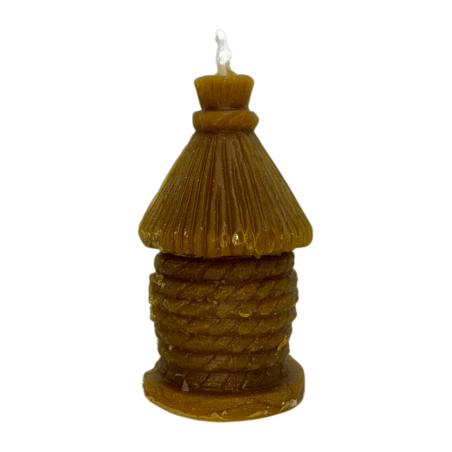 Vela de Miel de Cera Natural Forma de Choza 8,5x4,5cm - Imagen 3