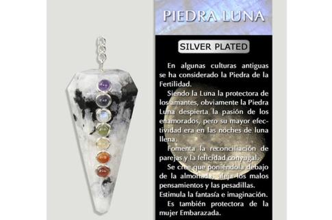 Péndulo Luna con 7 Chakras