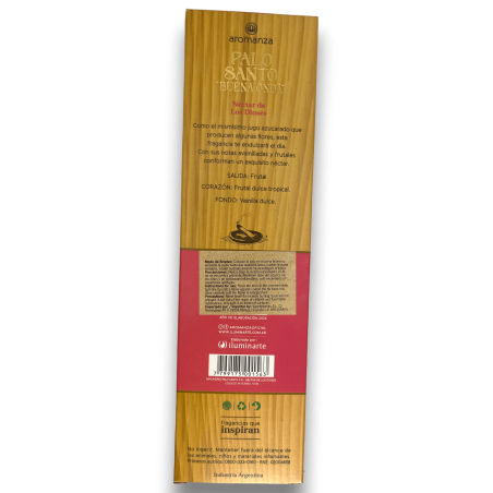 Incienso Buena Onda Palo Santo con Néctar de Los Dioses | Aromanza 8 Varillas - Imagen 2