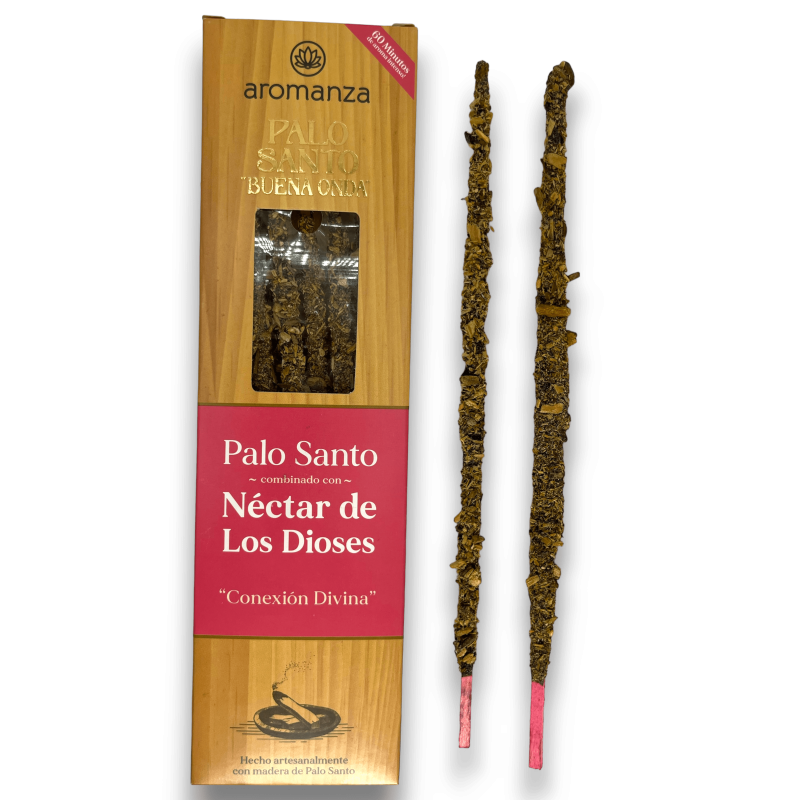 Incienso Buena Onda Palo Santo con Néctar de Los Dioses | Aromanza 8 Varillas