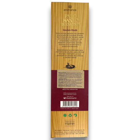 Incienso Buena Onda Palo Santo con Sándalo Hindú | Aromanza 8 Varillas - Imagen 2