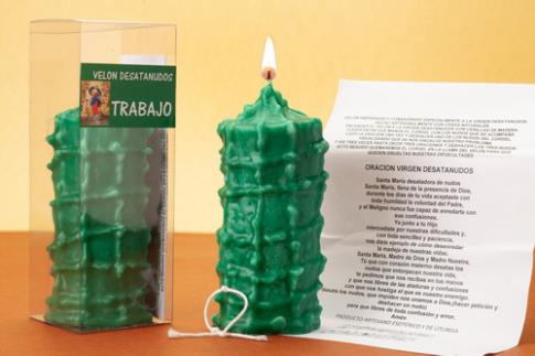 Velón Desatanudos Verde | Trabajo