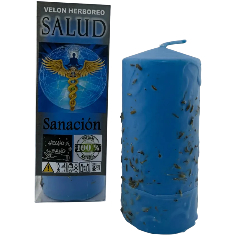 Velón Herboreo Salud | Bienestar, Vitalidad y Armonía 14x6cm